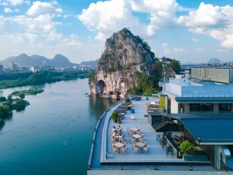 Poetry & Beyond · Li River Courtyard Hotel (Two Rivers and Four Lakes Dongxi Lane Branch)-Serene Retreat by the Li River with Poetic Views