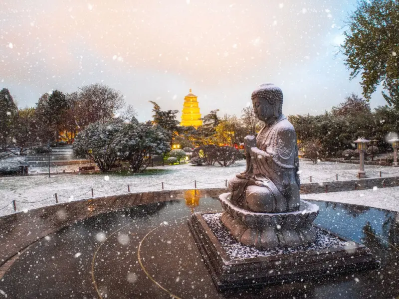 Giant Wild Goose Pagoda-A Sacred Tower That Echoes the Glory of Ancient China